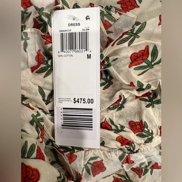 RHODE Lydia Dress Scarlet Begonia - Picture 4 of 5